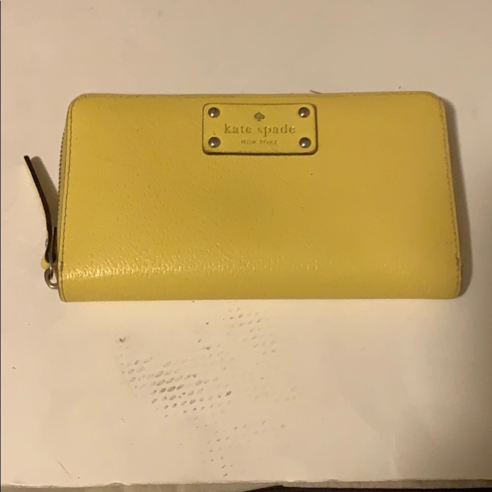 Kate spade wallet yellow